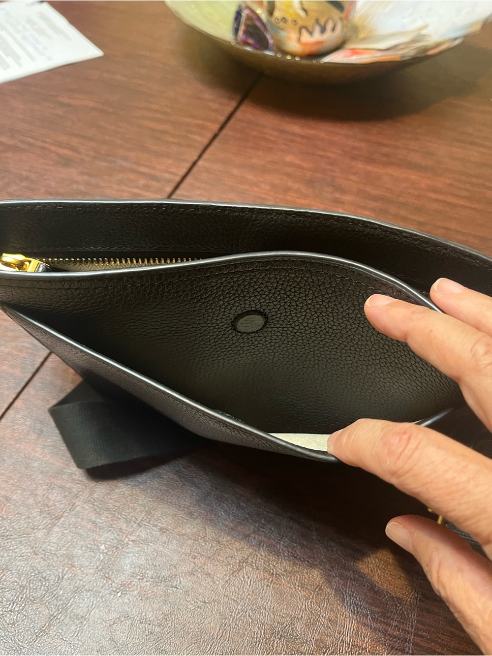 Tory Burch - Black Leather Crossbody - Picture 4 of 7